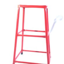 چهارپایه فلزی ۷۰ سانتی سهند نیک قرمز با نشیمن ضدلغزش مشکی - تولید تبریز