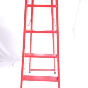 نردبان پروفیلی دوطرفه سهند نیک ۶ پله قرمز سفید نقره ای - تولید تبریز