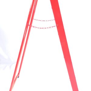 نردبان پروفیلی دوطرفه سهند نیک ۶ پله قرمز سفید نقره ای - تولید تبریز