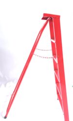 نردبان پروفیلی دوطرفه سهند نیک ۶ پله قرمز سفید نقره ای - تولید تبریز