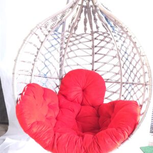 تاب آویز مکرومه سهند نیک با کوسن قرمز و پایه فلزی - تولید تبریز