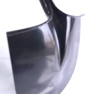 بیل دستی سهند نیک تیغه پهن ضدزنگ براق با دسته مشکی - تولید تبریز